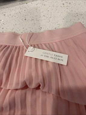 Gentle Fawn Pink Pleated Women’s Skirt. Jilly Box